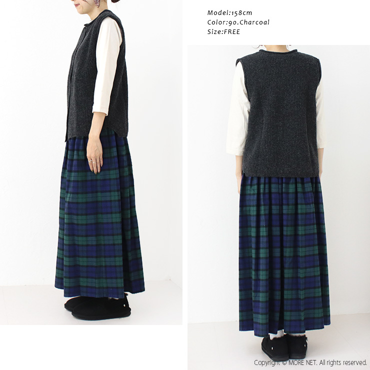 mao made マオメイド おNEW2WAYあぜ編みベスト 441152 トップス