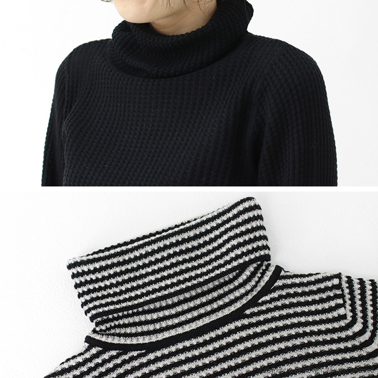 マオメイド mao made ゆるっふわっワッフル編みタートルネックプルオーバー 441155 トップス ニット 無地 ボーダー 洗える /返品・交換不可/SALE セール | mao made | 14