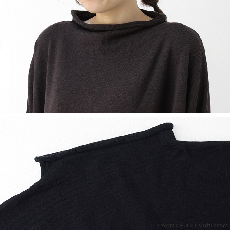 SALE セール/マオメイド mao made コットン×グレンチェックモックネックギャザーたっぷりプルオーバー451101 トップス 切替 レディース /返品・交換不可 | mao made | 07