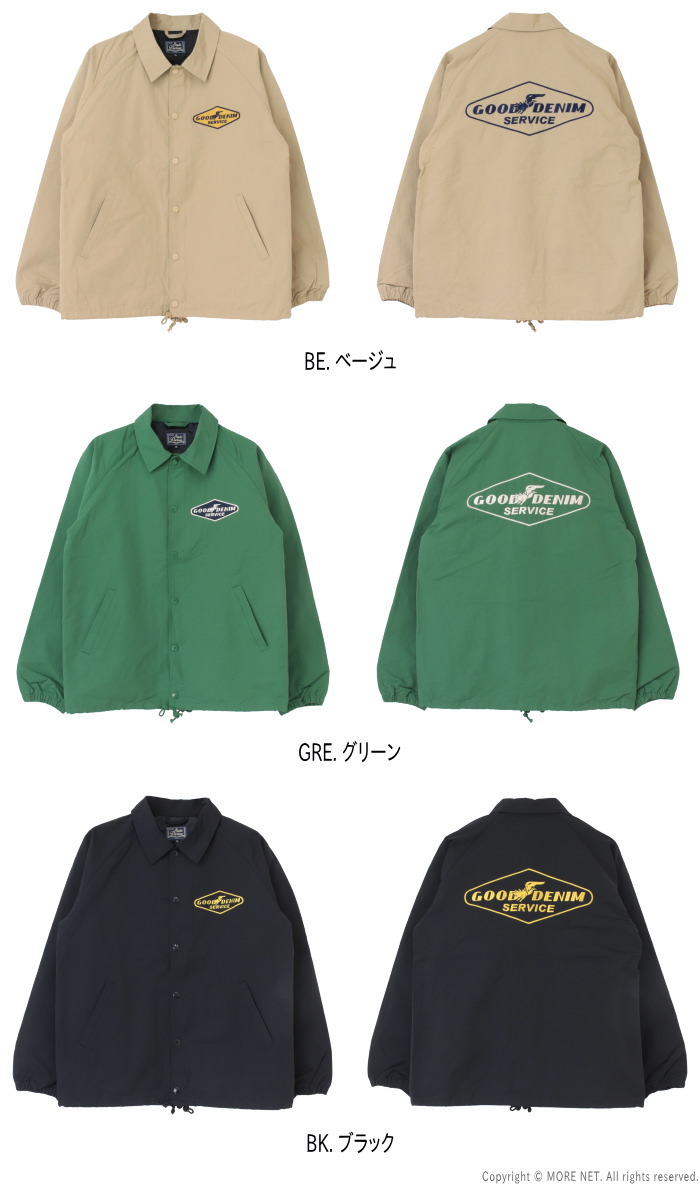 美品!STUDIO D'ARTISANコーチジャケット サイズ40 STUDIO D'ARTISAN ステュディオ・ダルチザン 60/40クロスコーチ
