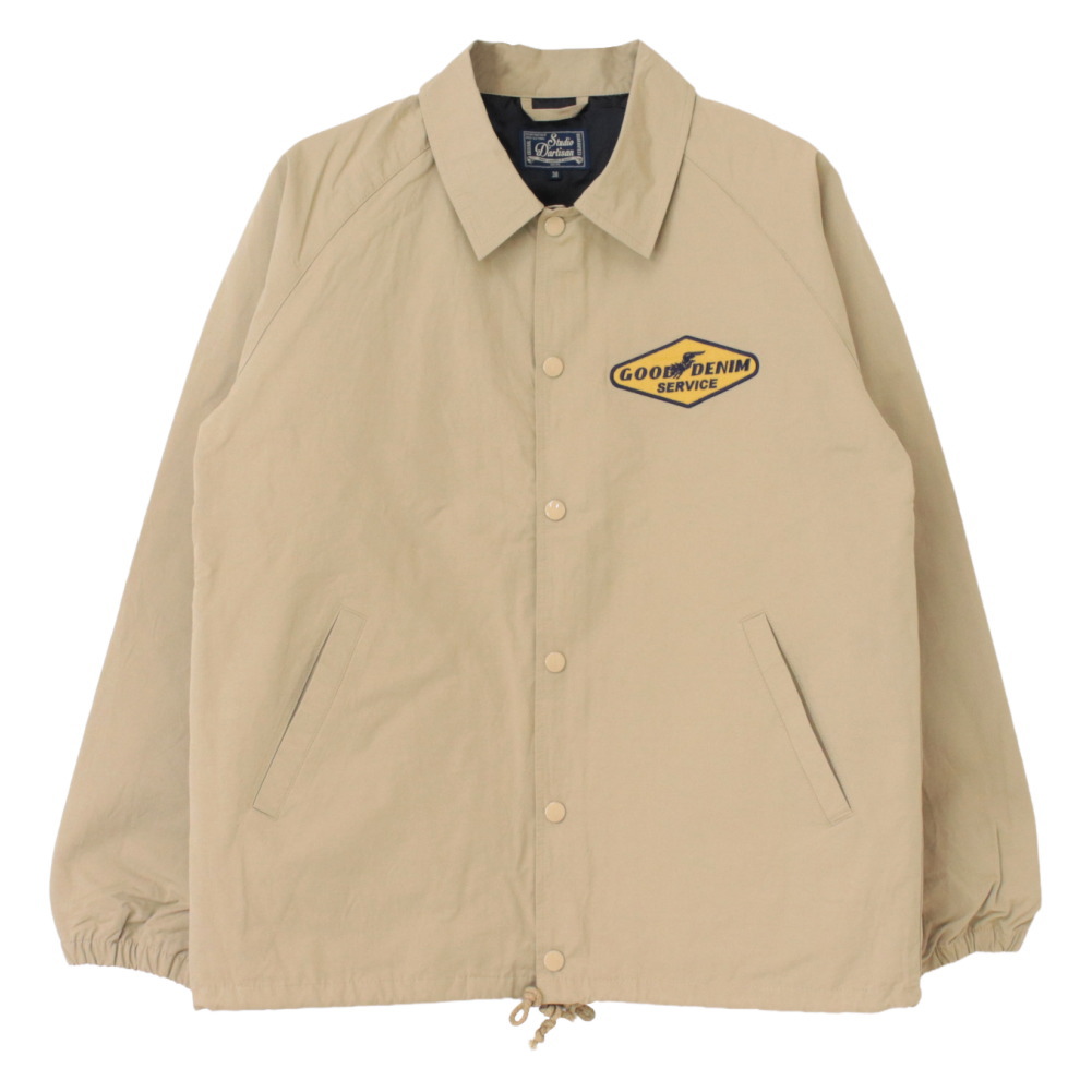 STUDIO D'ARTISAN コーチジャケット アメカジ カーキ 38 STUDIO D'ARTISAN ステュディオ・ダルチザン 60/40クロスコーチ