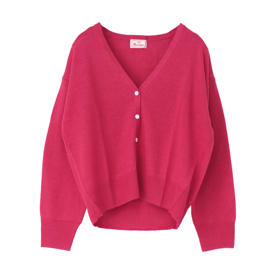 マオメイド mao made UVカットリネン Vネッククロップド丈カーディガン 511110 トップス 日除け 紫外線対策 長袖 無地 レディース 2025春夏 | mao made | 03