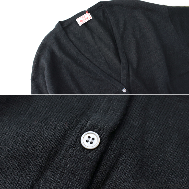 マオメイド mao made UVカットリネン Vネッククロップド丈カーディガン 511110 トップス 日除け 紫外線対策 長袖 無地 レディース 2025春夏 | mao made | 09