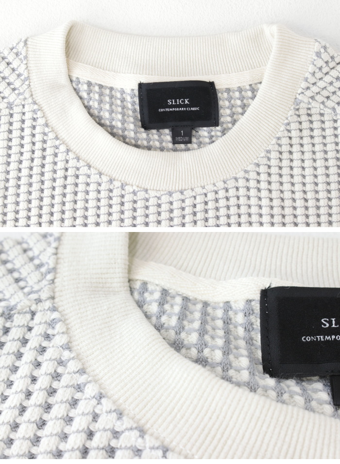 SLICK（スリック） ビッグワッフルプルオーバー 5131014 メンズ ニット