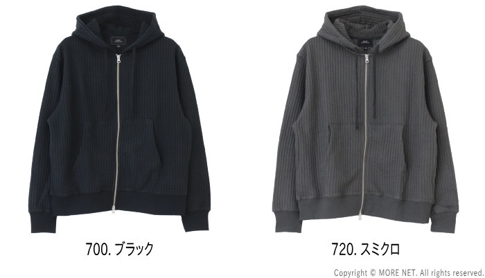 SLICK（スリック） ビッグワッフルジップパーカー 5131015 メンズ