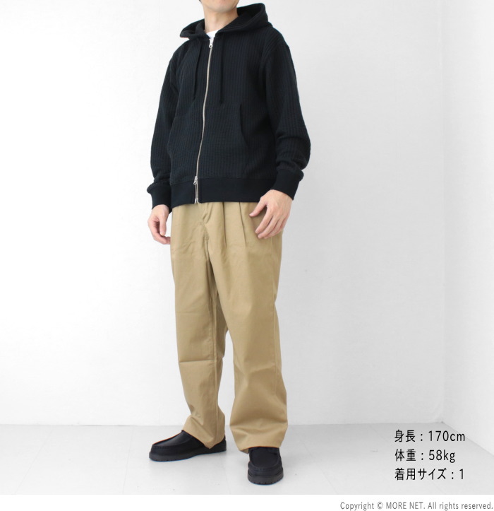 SLICK（スリック） ビッグワッフルジップパーカー 5131015 メンズ