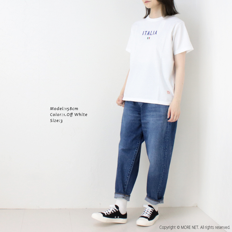快晴堂 かいせいどう 半袖UNI-Tシャツ BASIC FIT B柄 イタリア 51C-108 日本製 プリント ロゴ 刺繍 トップス レディース 2025春夏 | 快晴堂 | 06