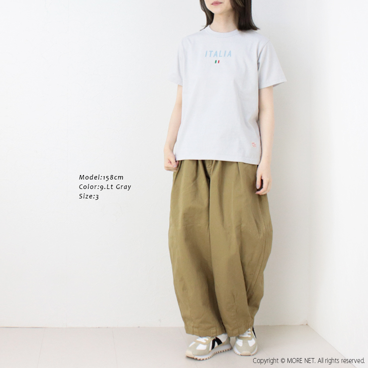 快晴堂 かいせいどう 半袖UNI-Tシャツ BASIC FIT B柄 イタリア 51C-108 日本製 プリント ロゴ 刺繍 トップス レディース 2025春夏 | 快晴堂 | 07