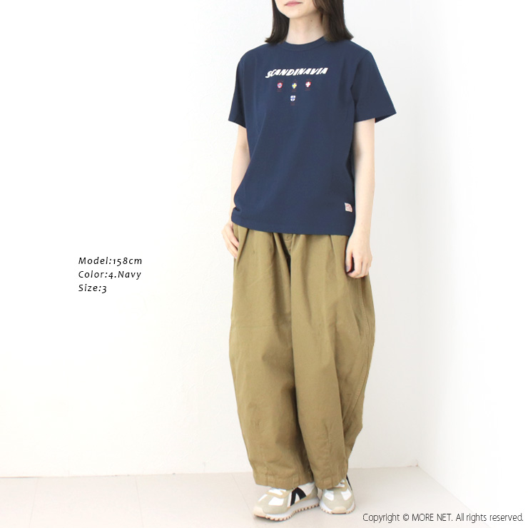 快晴堂 かいせいどう 半袖UNI-Tシャツ BASIC FIT C柄 スカンジナビア 51C-109  日本製 プリント ロゴ 刺繍 トップス レディース 2025春夏 | 快晴堂 | 07
