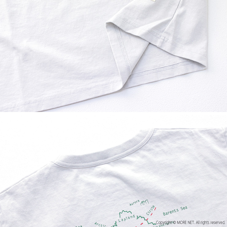 快晴堂 かいせいどう 半袖UNI-Tシャツ BASIC FIT C柄 スカンジナビア 51C-109  日本製 プリント ロゴ 刺繍 トップス レディース 2025春夏 | 快晴堂 | 10