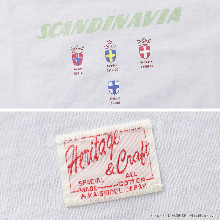 快晴堂 かいせいどう 半袖UNI-Tシャツ BASIC FIT C柄 スカンジナビア 51C-109  日本製 プリント ロゴ 刺繍 トップス レディース 2025春夏 | 快晴堂 | 11