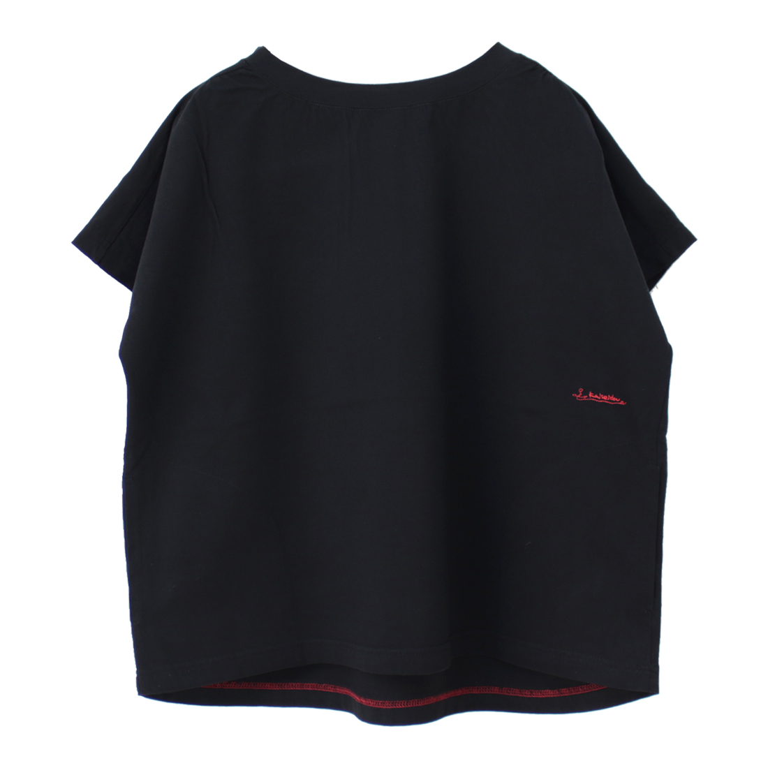 快晴堂 かいせいどう 肩ギャザー半袖Girl'sTシャツ 51C-39 無地 ワイド ポケット 刺繍 ロゴ カットソー レディース 2025春夏 | 快晴堂 | 03
