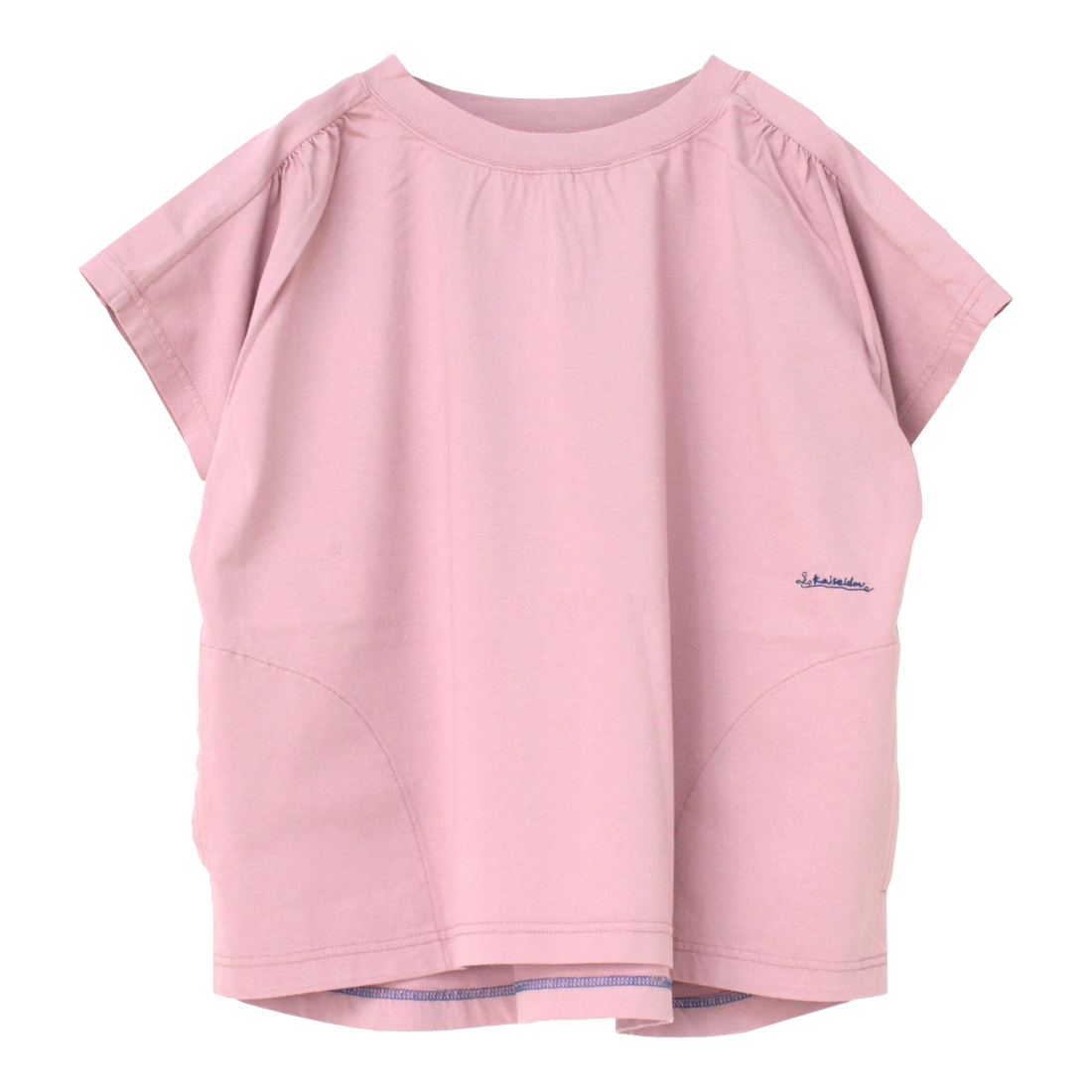 快晴堂 かいせいどう 肩ギャザー半袖Girl'sTシャツ 51C-39 無地 ワイド ポケット 刺繍 ロゴ カットソー レディース 2025春夏 | 快晴堂 | 05