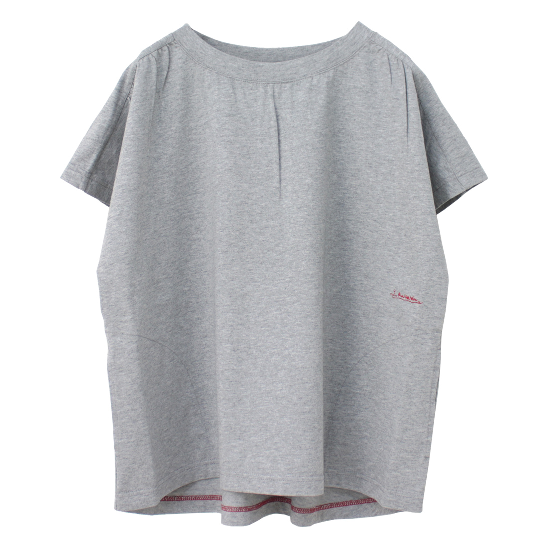 快晴堂 かいせいどう 肩ギャザー半袖Girl'sTシャツ 51C-39 無地 ワイド ポケット 刺繍 ロゴ カットソー レディース 2025春夏 | 快晴堂 | 06