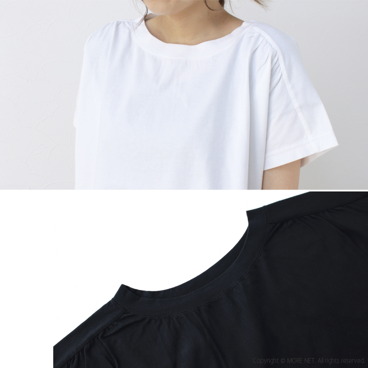 快晴堂 かいせいどう 肩ギャザー半袖Girl'sTシャツ 51C-39 無地 ワイド ポケット 刺繍 ロゴ カットソー レディース 2025春夏 | 快晴堂 | 12