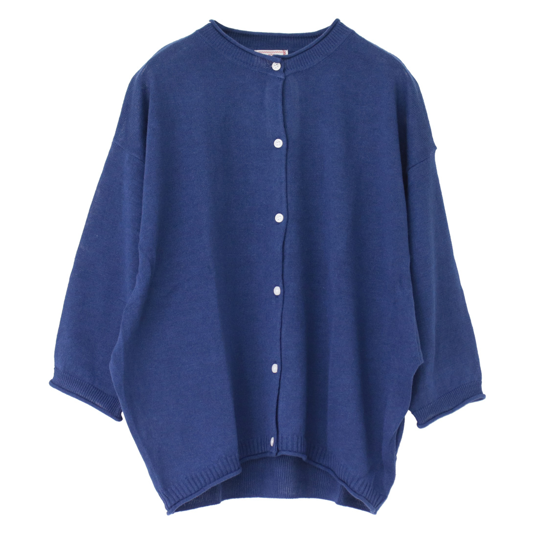未使用 Mao madeリネン コットン 薄手カーディガン 麻 綿 マオメイド mao made マオメイド UVカットリネン7分袖ドルマンスリーブ