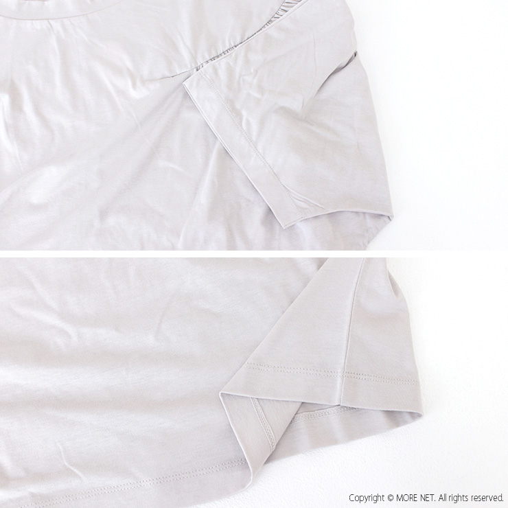 SALE セール/マオメイド mao made きれいめシルケット天竺ギャザーたっぷりドルマンTEE 521206  Tシャツ レディース 2025春夏 /返品・交換不可 mao made SALE セール/マオメイド きれいめシルケット天竺