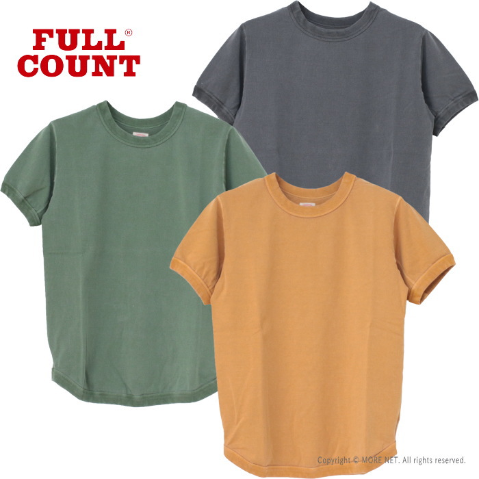 フルカウント FULLCOUNT ピグメントダイ フラットシームヘビーウェイトTシャツ 5222-25 メンズ 日本製 半袖 無地 2025春夏 | FULLCOUNT