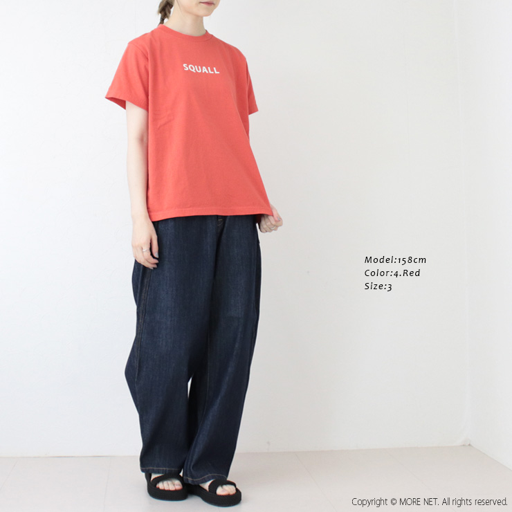 快晴堂 かいせいどう 海上がりUNI-Tシャツ BASIC FIT/B柄：スコール 52C-102 トップス 半袖 無地 ロゴ 刺繍 日本製 レディース 2025春夏 | 快晴堂 | 07
