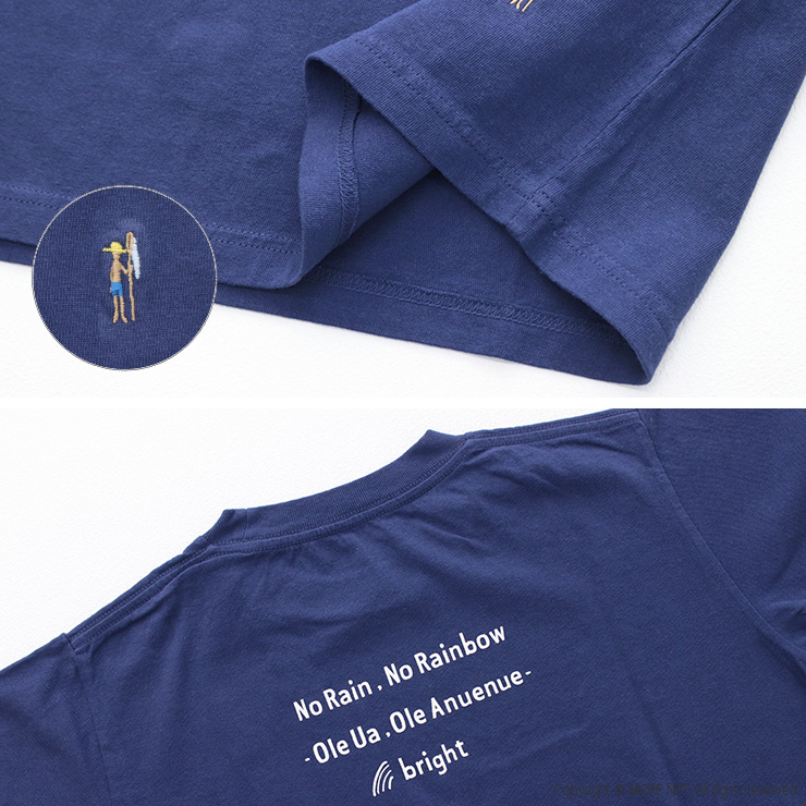 快晴堂 かいせいどう 海上がりUNI-Tシャツ BASIC FIT/B柄：スコール 52C-102 トップス 半袖 無地 ロゴ 刺繍 日本製 レディース 2025春夏 | 快晴堂 | 11