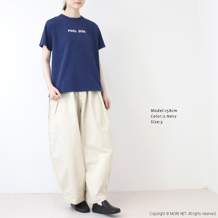 快晴堂 かいせいどう 海上がりUNI-Tシャツ BASIC FIT/C柄：プールサイド 52C-103 トップス プリント 半袖 無地 ロゴ 刺繍 日本製 レディース 2025春夏 | 快晴堂 | 06