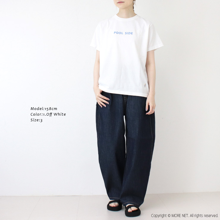 快晴堂 かいせいどう 海上がりUNI-Tシャツ BASIC FIT/C柄：プールサイド 52C-103 トップス プリント 半袖 無地 ロゴ 刺繍 日本製 レディース 2025春夏 | 快晴堂 | 07