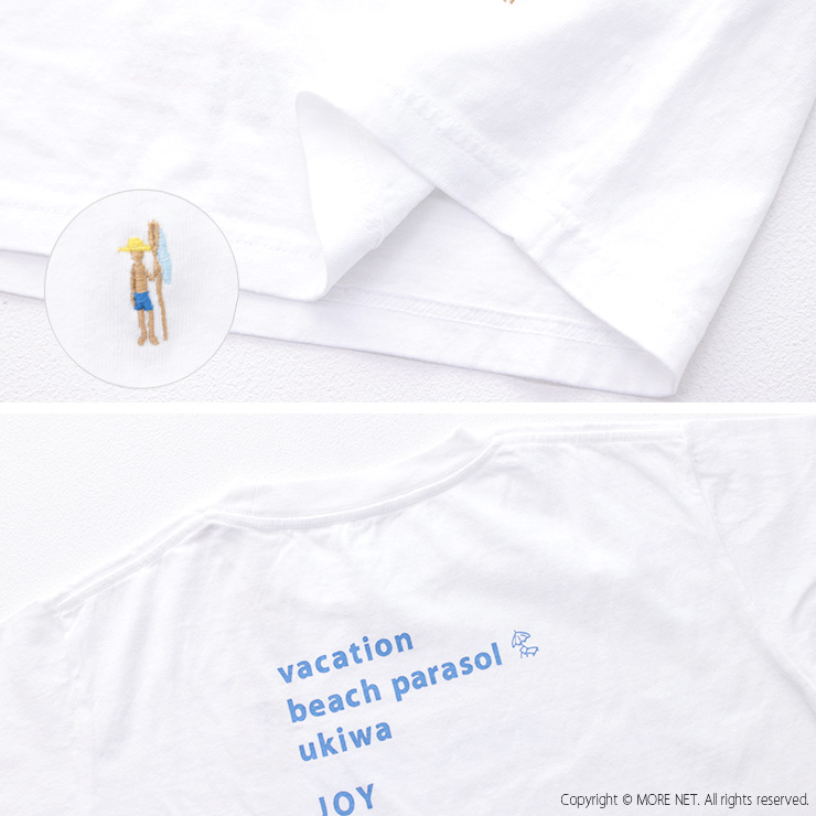 快晴堂 かいせいどう 海上がりUNI-Tシャツ BASIC FIT/C柄：プールサイド 52C-103 トップス プリント 半袖 無地 ロゴ 刺繍 日本製 レディース 2025春夏 | 快晴堂 | 10