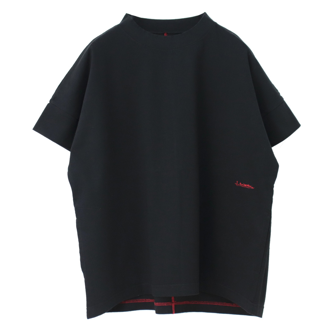 快晴堂 かいせいどう スタンド衿Girl'sTシャツ 52C-38 トップス 半袖 刺繍 無地 ワイド ポケット レディース 2025春夏 | 快晴堂 | 03