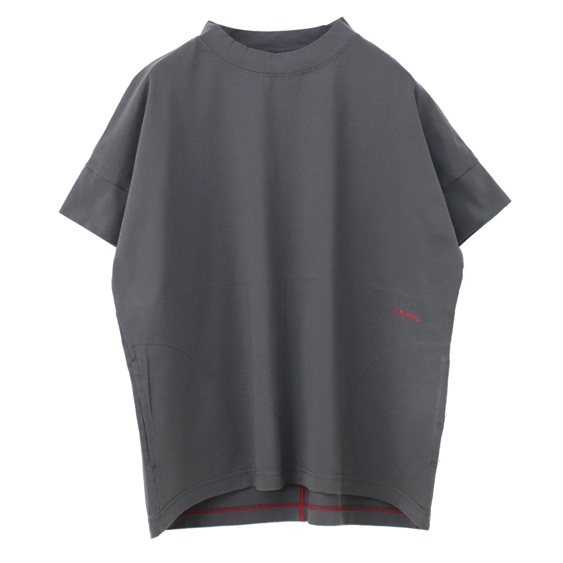 快晴堂 かいせいどう スタンド衿Girl'sTシャツ 52C-38 トップス 半袖 刺繍 無地 ワイド ポケット レディース 2025春夏 | 快晴堂 | 04