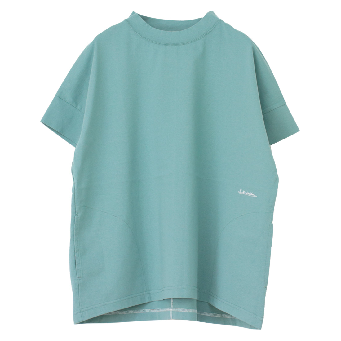 快晴堂 かいせいどう スタンド衿Girl'sTシャツ 52C-38 トップス 半袖 刺繍 無地 ワイド ポケット レディース 2025春夏 | 快晴堂 | 05