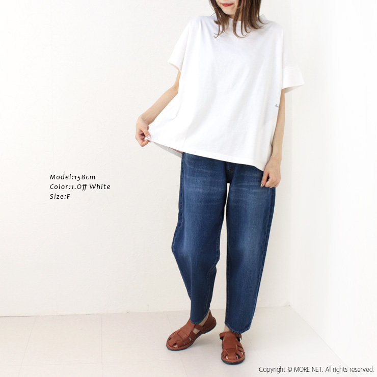 快晴堂 かいせいどう スタンド衿Girl'sTシャツ 52C-38 トップス 半袖 刺繍 無地 ワイド ポケット レディース 2025春夏 | 快晴堂 | 08