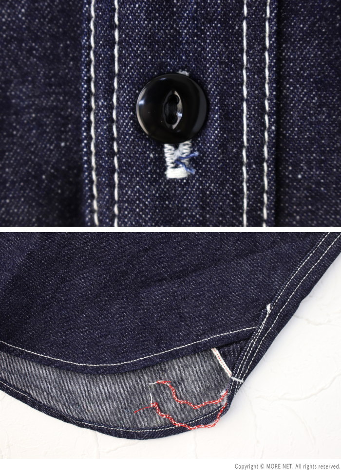 ステュディオ・ダルチザン STUDIO D'ARTISAN デニム半袖ワークシャツ 5333B-S メンズ 日本製 2025春夏 | STUDIO D'ARTISAN | 06