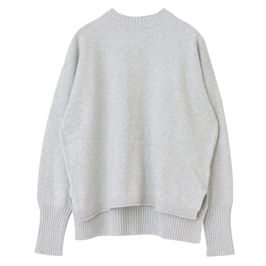 mao made（マオメイド） やわらかコットン 異ゲージリブクルーネック