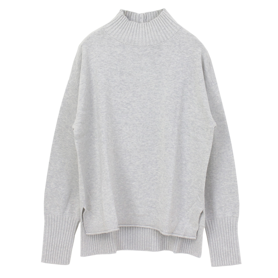 mao made（マオメイド） いつもの異ゲージリブハイネックプルオーバー