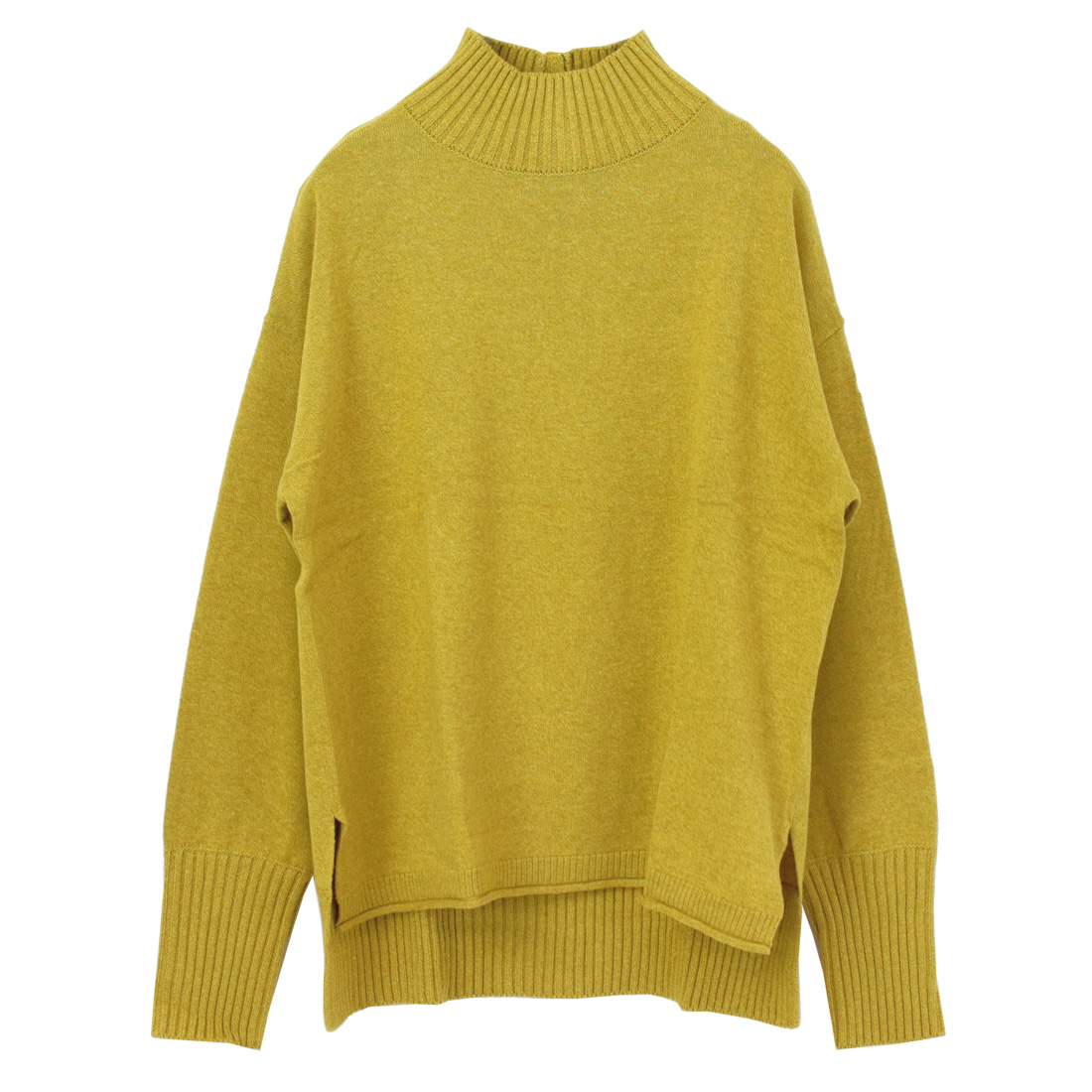 mao made（マオメイド） いつもの異ゲージリブハイネックプルオーバー