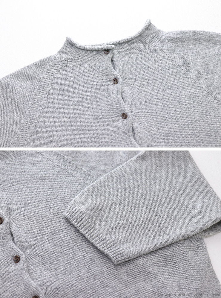 mao made（マオメイド） エアーヤーンコットン クルンネック2WAYプル