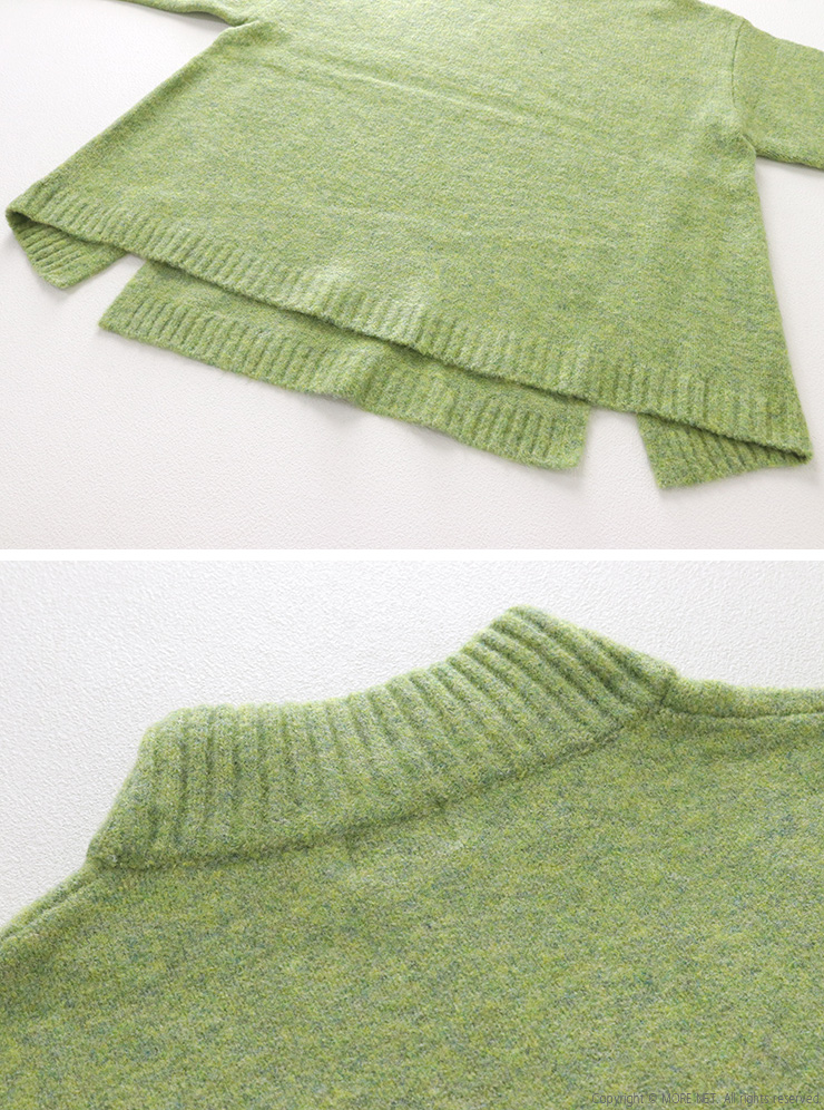 mao made（マオメイド） ヤクフィールハイネックAラインバックスリット