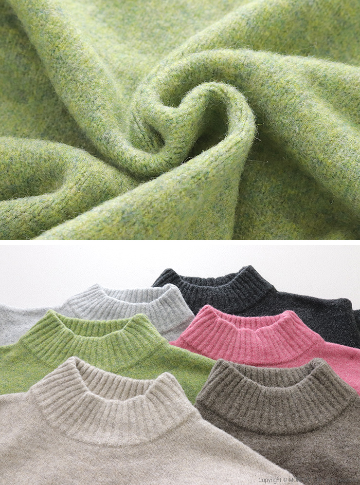 mao made（マオメイド） ヤクフィールハイネックAラインバックスリット