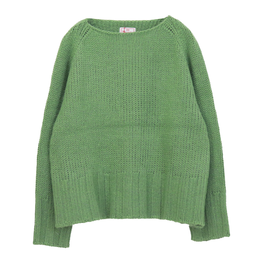 mao made（マオメイド） ローゲージヤーン ボートネックプルオーバー