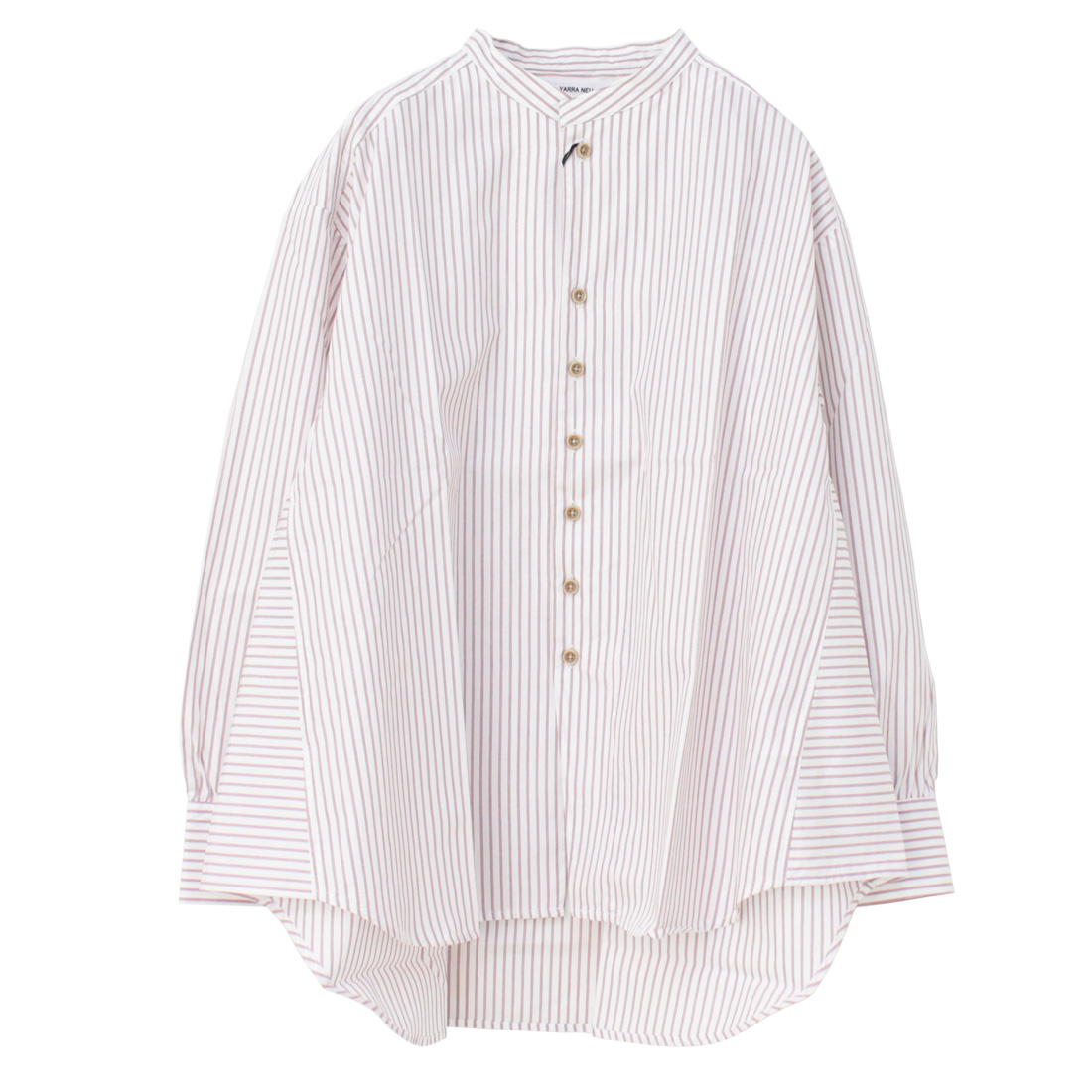 ヤラニュー YARRA NEU SID GRASストライプシャツ 5513-409 トップス 長袖 バンドカラー レディース 2025春夏 /返品・交換不可/SALE セール | YARRA | 01