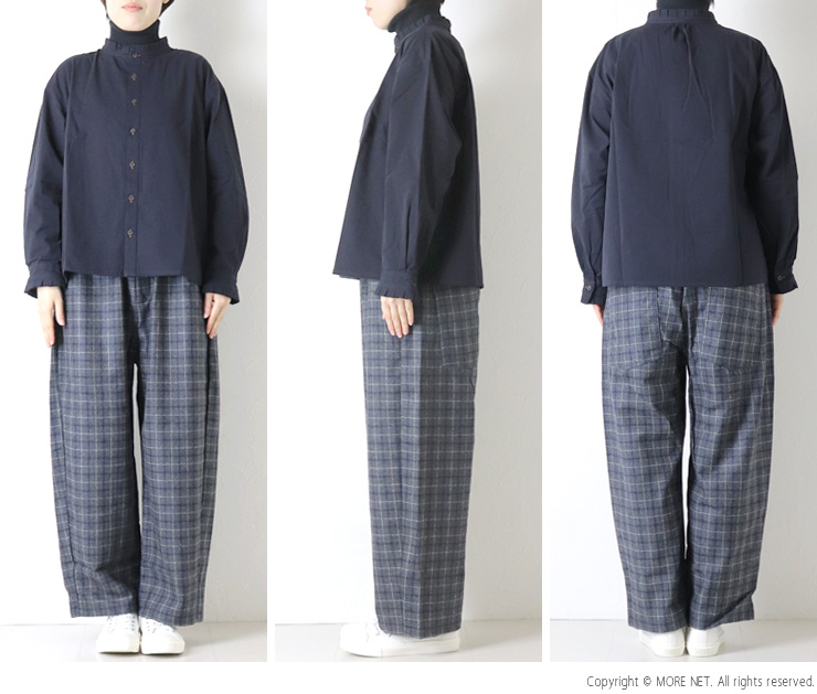 ヤラニュー YARRA NEU ヴィンテージワッシャー衿フリルシャツ 5553-423