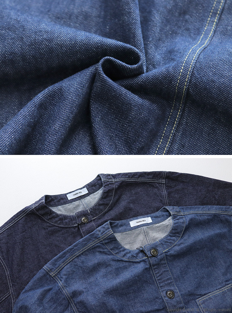 YARRA NEU  デニムシャツ　新品未使用 楽天市場】セールyarra neu胸ポケット加工デニムシャツ5543-410