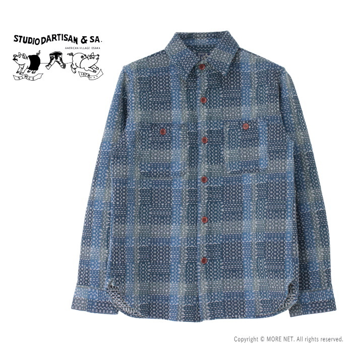 【STUDIO D‘ ARTISAN】長袖ネルシャツ チェック柄 Amazon.co.jp: [STUDIO D'ARTISAN] (ステュディオ・ダ・ルチザン