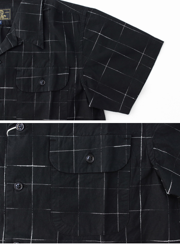 ステュディオ・ダルチザン STUDIO D'ARTISAN 京黒紋付染 絣半袖シャツ 5720 メンズ 日本製 2025春夏 | STUDIO D'ARTISAN | 06