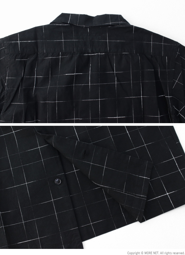 ステュディオ・ダルチザン STUDIO D'ARTISAN 京黒紋付染 絣半袖シャツ 5720 メンズ 日本製 2025春夏 | STUDIO D'ARTISAN | 07