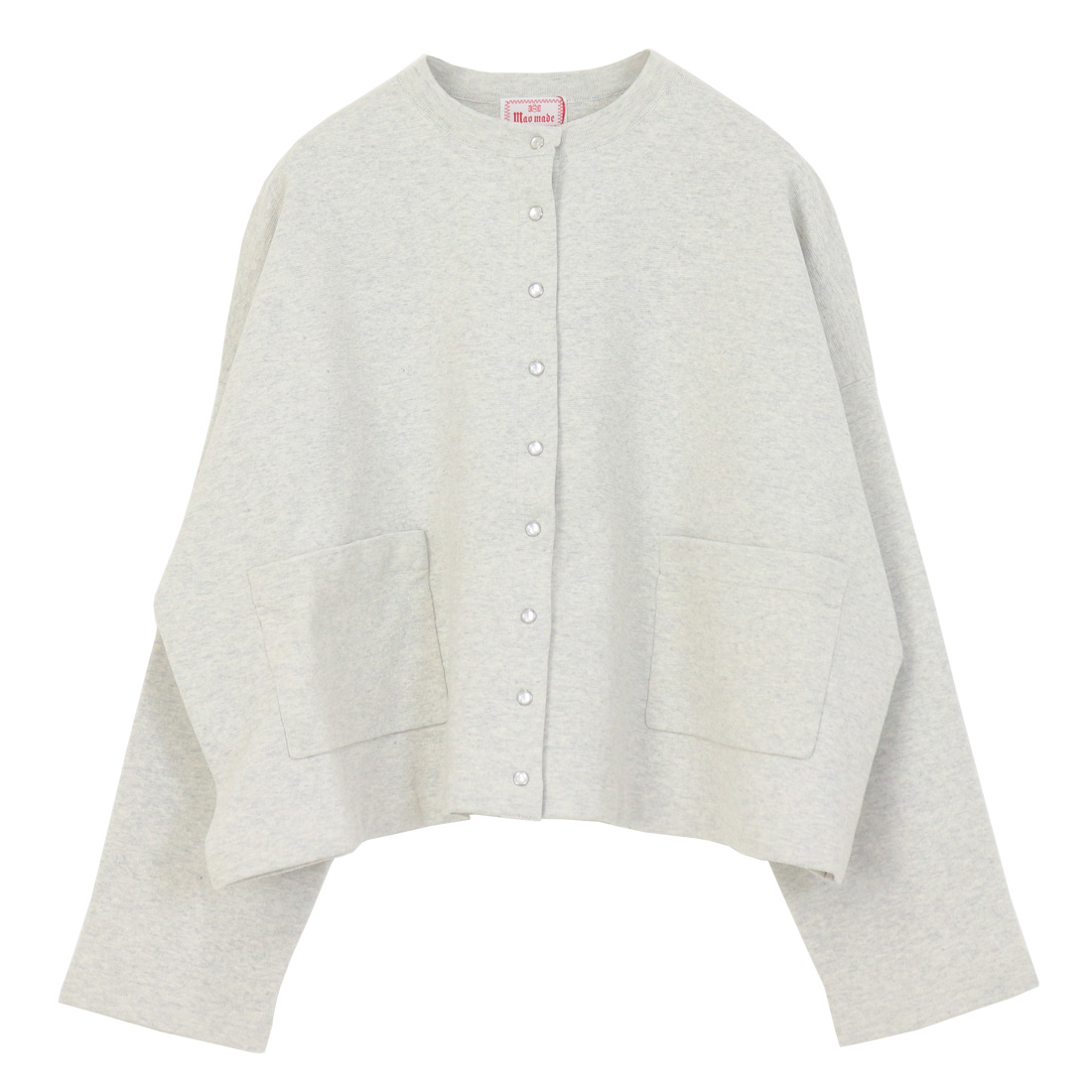 新品❣️mao made マオメイド ワイドカーディガン 麻100% 15400円 mao made（マオメイド） シルケットコットンミラノリブ スナップボタン