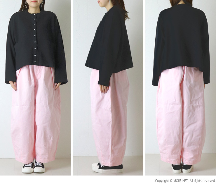 新品❣️mao made マオメイド ワイドカーディガン 麻100% 15400円 mao made（マオメイド） シルケットコットンミラノリブ スナップボタン