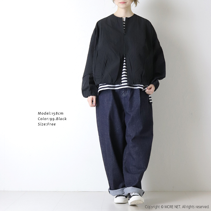 mao made（マオメイド） ヴィンテージウェザー バルーンシルエットZIP