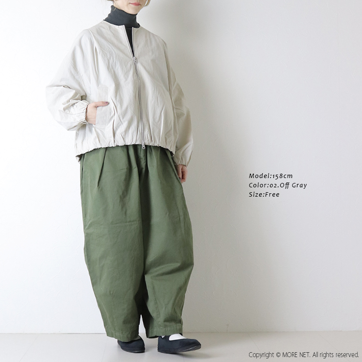 mao made（マオメイド） ヴィンテージウェザー バルーンシルエットZIP
