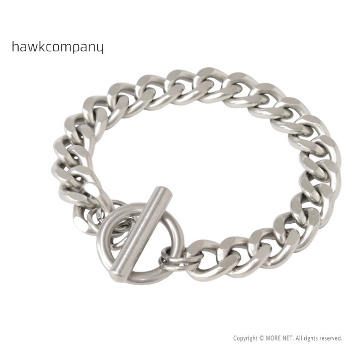 ホークカンパニー Hawk Company チェーンブレスレット 6189 メンズ レディース 真鍮 シルバーカラー 2025春夏/メール便可 | Hawk Company